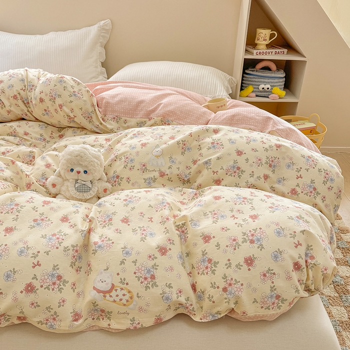 91家纺网 家纺一手货源 找家纺 （总）绵庭家纺 2025新款12868全棉套件单品系列二单被套