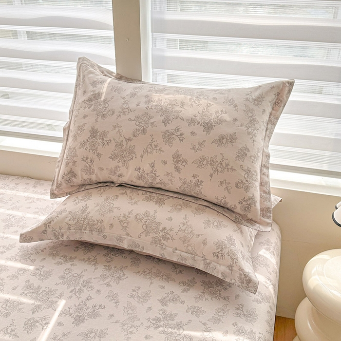 91家纺网 家纺一手货源 找家纺 绵庭家纺 2025新款12868全棉套件单品系列二单枕套 摩菲