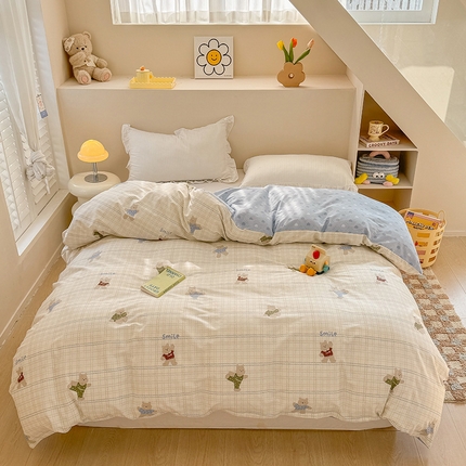 91家纺网 家纺一手货源 找家纺 （总）绵庭家纺 2025新款12868全棉套件单品系列二单被套