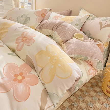 绵庭家纺 2025新款12868全棉套件单品系列二四件套 优朵