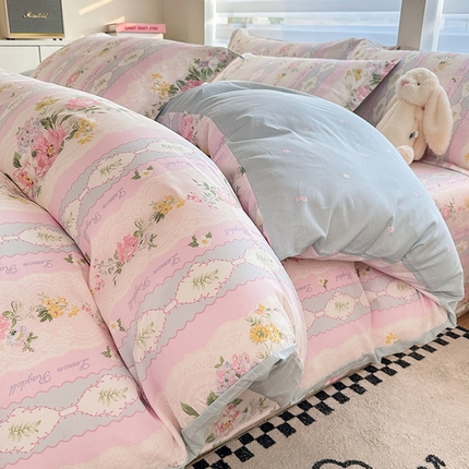 91家纺网 家纺一手货源 找家纺 （总）绵庭家纺 2025新款12868全棉套件单品系列二四件套