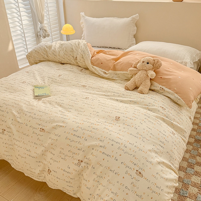 91家纺网 家纺一手货源 找家纺 绵庭家纺 2025新款12868全棉套件单品系列二单被套 旺仔派