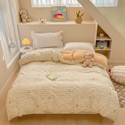 91家纺网 家纺一手货源 找家纺 （总）绵庭家纺 2025新款12868全棉套件单品系列二单被套