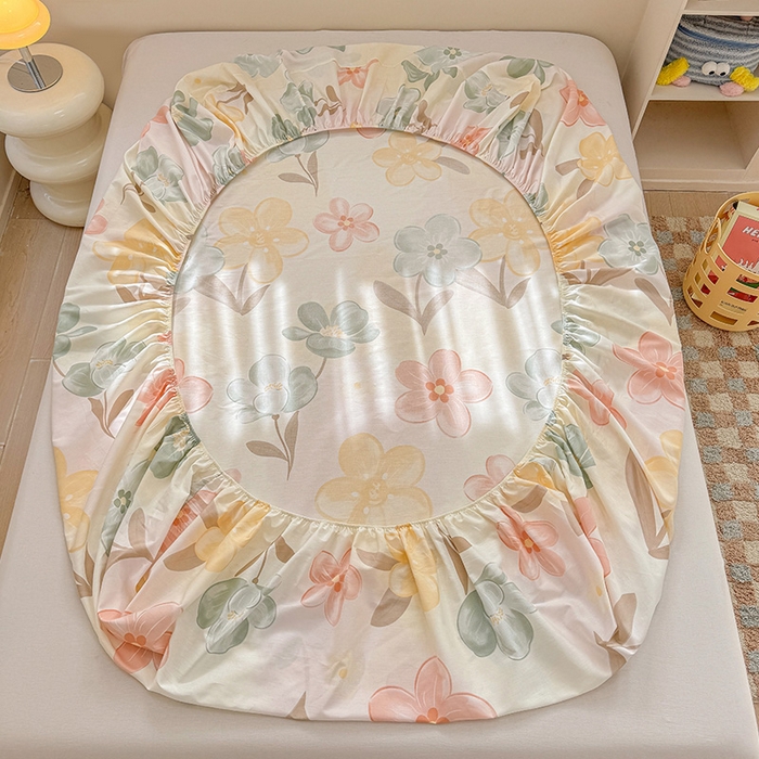 91家纺网 家纺一手货源 找家纺 2025新款12868全棉套件单品系列二单床笠 优朵