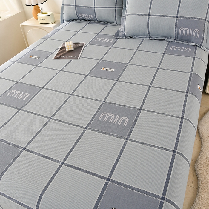 91家纺网 家纺一手货源 找家纺 润淳家居 2025新款老粗布三件套及单品 格格精致 灰