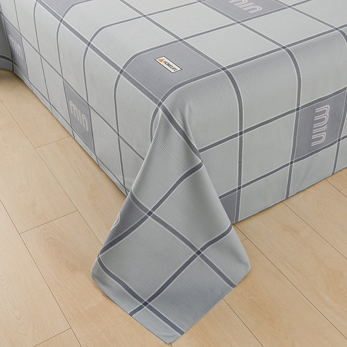 91家纺网 家纺一手货源 找家纺 润淳家居 2025新款老粗布三件套及单品 格格精致 灰