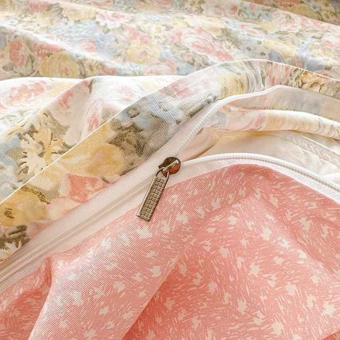 91家纺网 家纺一手货源 找家纺 绵庭家纺 2025新款12868全棉套件单品系列二单被套 暖阳绿意