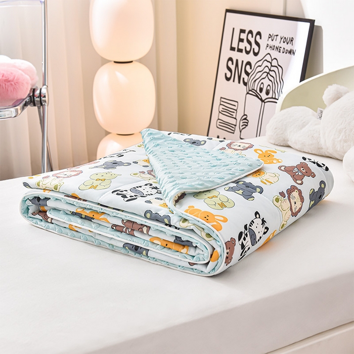 91家纺网 家纺一手货源 找家纺 嗨生活_2025年爆款 A类冰豆豆凉感丝被 儿童夏被 幼儿园被 直播 团购首选_1477 欢乐牧场