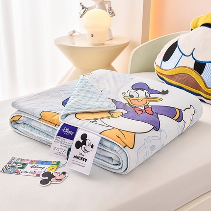 嗨生活 2025年迪士尼凉感丝冰豆豆被 夏被 夏凉被 儿童夏被 幼儿园夏被 直播首选 唐老鸭