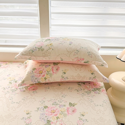 91家纺网 家纺一手货源 找家纺 （总）绵庭家纺 2025新款12868全棉套件单品系列二单枕套