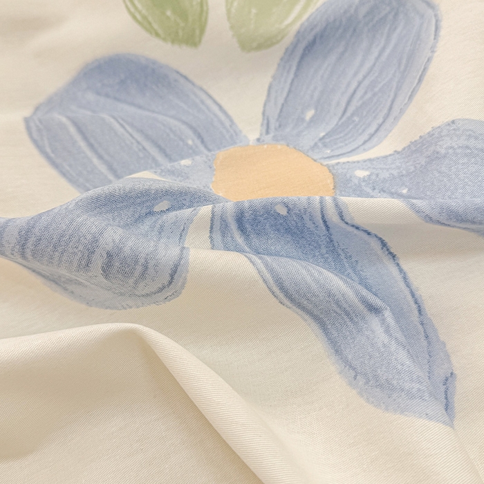 91家纺网 家纺一手货源 找家纺 绵庭家纺 2025新款12868全棉套件单品系列二单床单 伊恋花韵