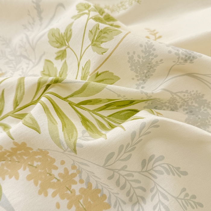 91家纺网 家纺一手货源 找家纺 绵庭家纺 2025新款12868全棉套件单品系列二单枕套 沐雅清风