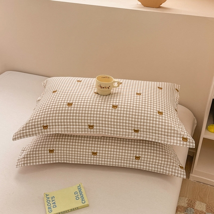 91家纺网 家纺一手货源 找家纺 （总）绵庭家纺 2025新款12868全棉套件单品系列二单枕套