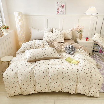 91家纺网 家纺一手货源 找家纺 （总）汣沐生活 2025新款针织棉印花款四件套