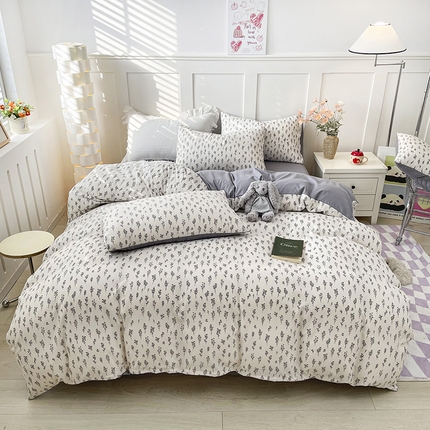 91家纺网 家纺一手货源 找家纺 （总）汣沐生活 2025新款针织棉印花款四件套