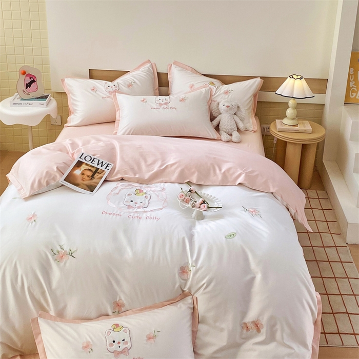 91家纺网 家纺一手货源 找家纺 （总）鼎飞 2025新款长绒棉新款卡通四件套