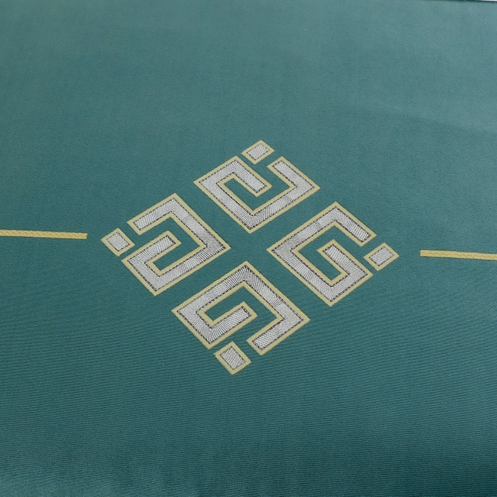 91家纺网 家纺一手货源 找家纺 千姿坊 2025新款床罩四件套-倾城 倾城-孔雀绿