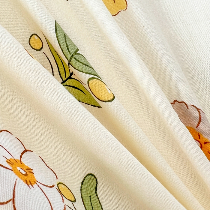 91家纺网 家纺一手货源 找家纺 世爵2025春夏新款全棉纯棉印花系列单床单 床单单件 艾薇儿