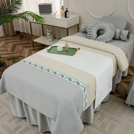 千姿坊 2025新款床罩四件套-叶语 叶语-灰