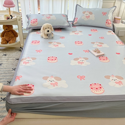 91家纺网 家纺一手货源 找家纺 （总）川悦生活2025新款小清新床笠600D立体宽边冰丝席床笠款