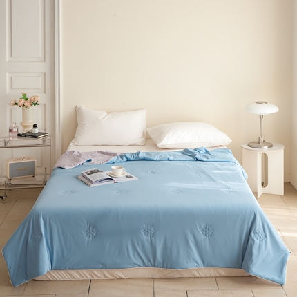 91家纺网 家纺一手货源 找家纺 （总）法芙娜家纺  2025新品雪花冰皮被170克锦纶氨纶空调被夏被