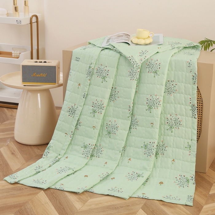 91家纺网 家纺一手货源 找家纺 被多多被业 2025新款亲肤绒多针绗绣工艺夏被空调被 织樱信