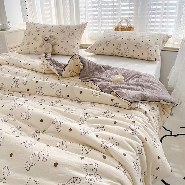 91家纺网 家纺一手货源 找家纺 （总）太阳树家纺 2025新款A类母婴级双层纱大豆被大豆纤维夏被