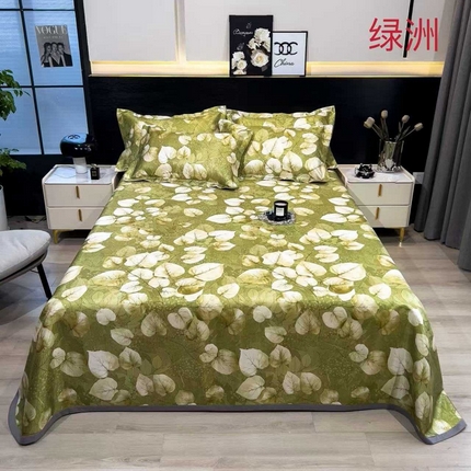 91家纺网 家纺一手货源 找家纺 （总）许林 2025新款冰丝凉席床单款凉席三件套