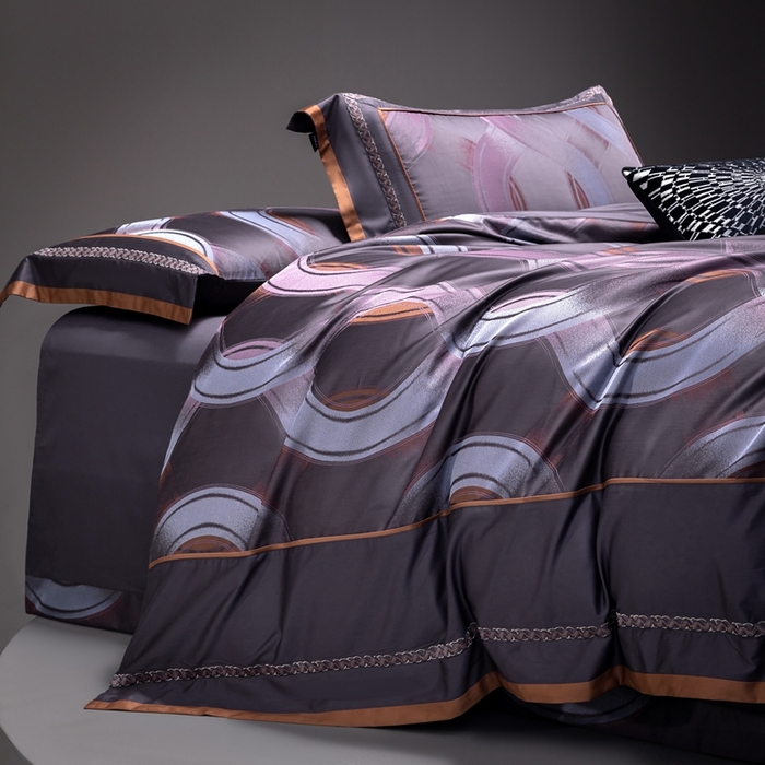 91家纺网 家纺一手货源 找家纺 （总） A版色织提花长绒棉四件套-纳塔利