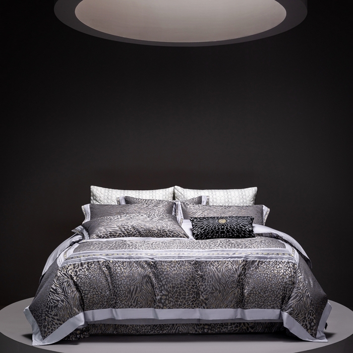 91家纺网 家纺一手货源 找家纺 （总）品家居 A版色织提花长绒棉四件套-达尼卡