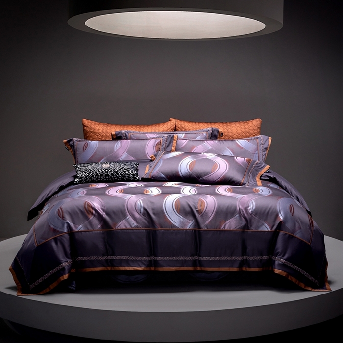 91家纺网 家纺一手货源 找家纺 （总） A版色织提花长绒棉四件套-纳塔利