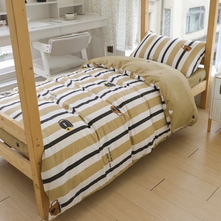 91家纺网 家纺一手货源 找家纺 （总）宅部落 2025新款全棉三件套纯棉学生宿舍上下铺六件套