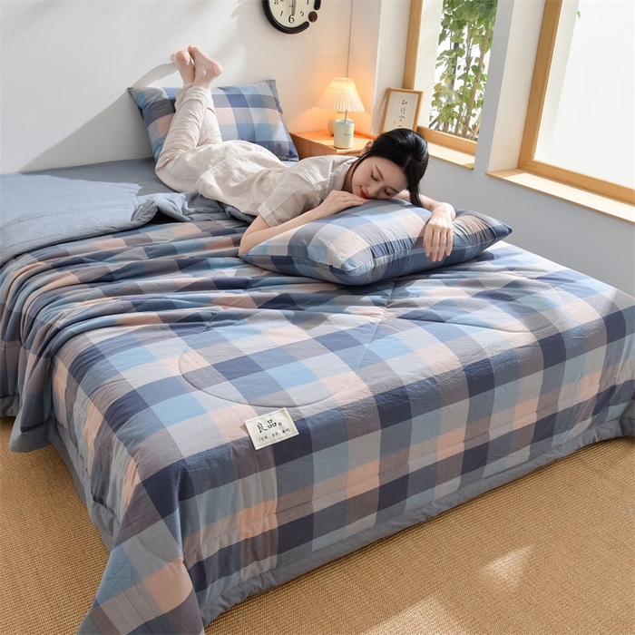 91家纺网 家纺一手货源 找家纺 凡心2025新款包检测假一罚十 百分百棉花填充 夏凉被空调被可机洗直播可过质检 海蓝格