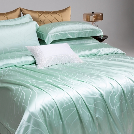 91家纺网 家纺一手货源 找家纺 （总）晋瑞 红顶鹅绒馆 2025真丝天丝大提花四件套