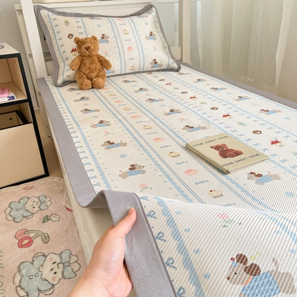 91家纺网 家纺一手货源 找家纺 （总）川悦生活2025新款小清新冰藤席学生款