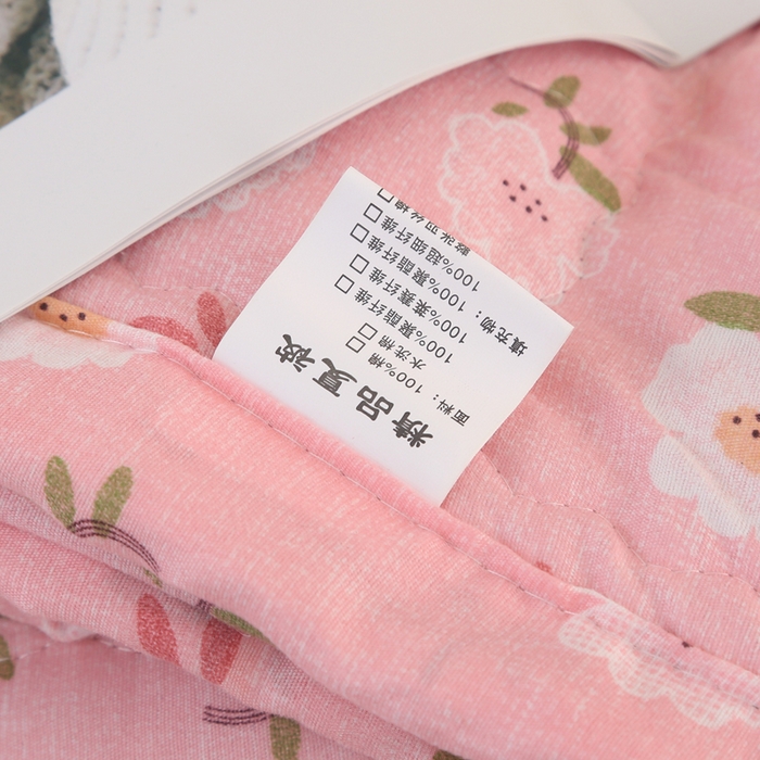 91家纺网 家纺一手货源 找家纺 被多多被业 2025新款亲肤绒多针绗绣工艺夏被空调被 樱花恋记