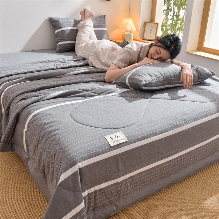 91家纺网 家纺一手货源 找家纺 凡心2025新款包检测假一罚十 百分百棉花填充 夏凉被空调被可机洗直播可过质检 宽双线冷灰