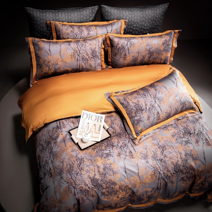 91家纺网 家纺一手货源 找家纺 品家居 A版色织提花长绒棉四件套-圣西斯 莱尔