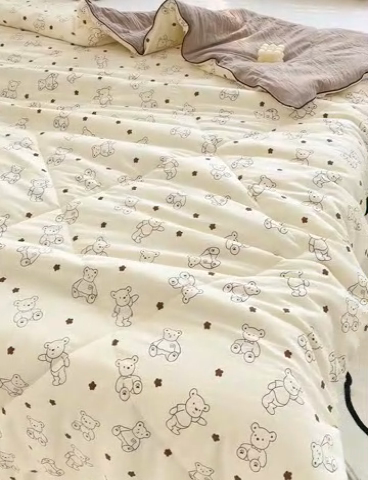 91家纺网 家纺一手货源 找家纺 （总）太阳树家纺 2025新款A类母婴级双层纱大豆被大豆纤维夏被