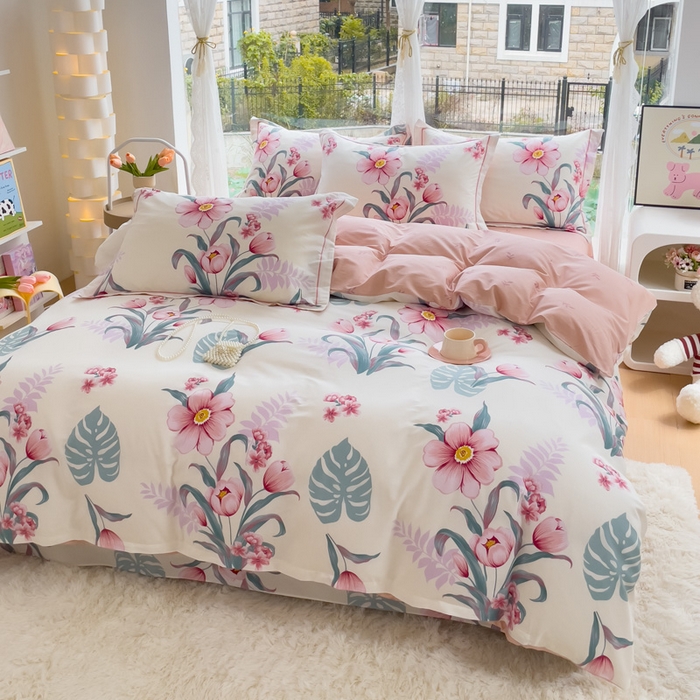 91家纺网 家纺一手货源 找家纺 铭博家纺 2025新款直播热款全棉吊边一字绣工艺款13070印花全棉单床单 长歌行