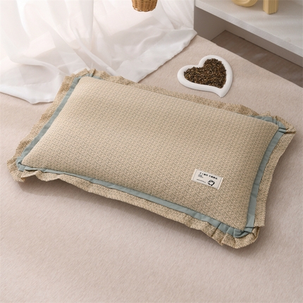 91家纺网 家纺一手货源 找家纺 （总）芯洲 2025新款荞麦枕ins风韩版田园花边荞麦枕护颈枕芯