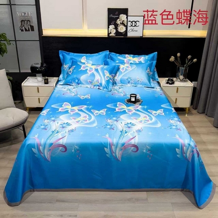 91家纺网 家纺一手货源 找家纺 （总）许林 2025新款冰丝凉席床单款凉席三件套