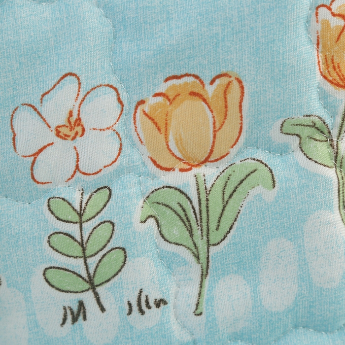 91家纺网 家纺一手货源 找家纺 被多多被业 2025新款亲肤绒多针绗绣工艺夏被空调被 花开半夏