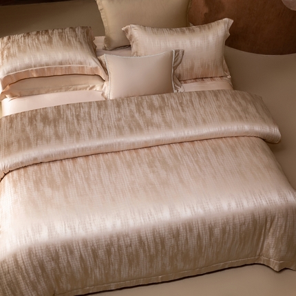 91家纺网 家纺一手货源 找家纺 （总）晋瑞 红顶鹅绒馆 2025真丝天丝大提花四件套