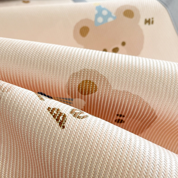 91家纺网 家纺一手货源 找家纺 川悦生活2025新款小清新冰藤席学生款 快乐熊派