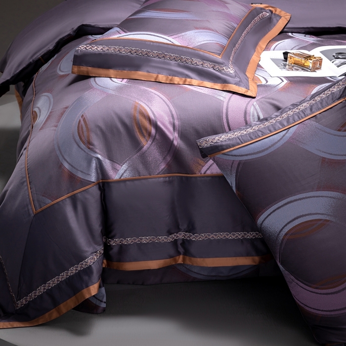 91家纺网 家纺一手货源 找家纺 （总） A版色织提花长绒棉四件套-纳塔利