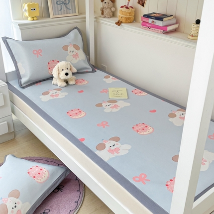 91家纺网 家纺一手货源 找家纺 （总）川悦生活2025新款600D立体宽边印花冰丝席学生床