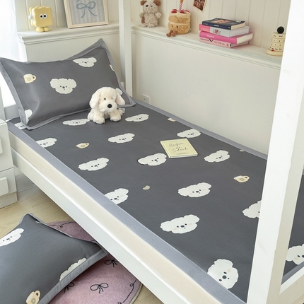 91家纺网 家纺一手货源 找家纺 （总）川悦生活2025新款600D立体宽边印花冰丝席学生床