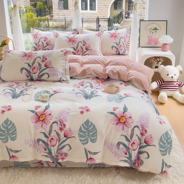 91家纺网 家纺一手货源 找家纺 铭博家纺 2025新款直播热款全棉吊边一字绣工艺款13070印花全棉单床单 长歌行