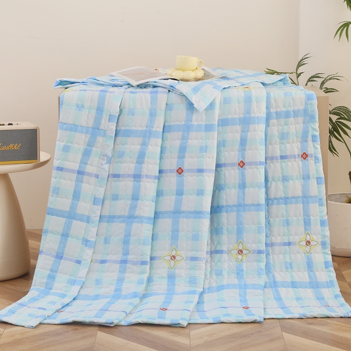 91家纺网 家纺一手货源 找家纺 （总）被多多被业 2025新款亲肤绒多针绗绣工艺夏被空调被